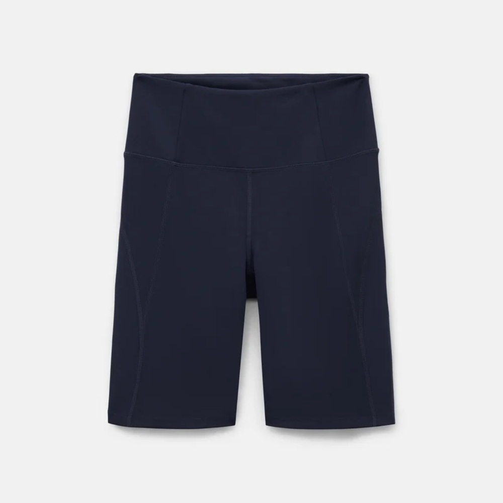 Girlfriend Collective High-Rise Bike Short in Midnight, size S